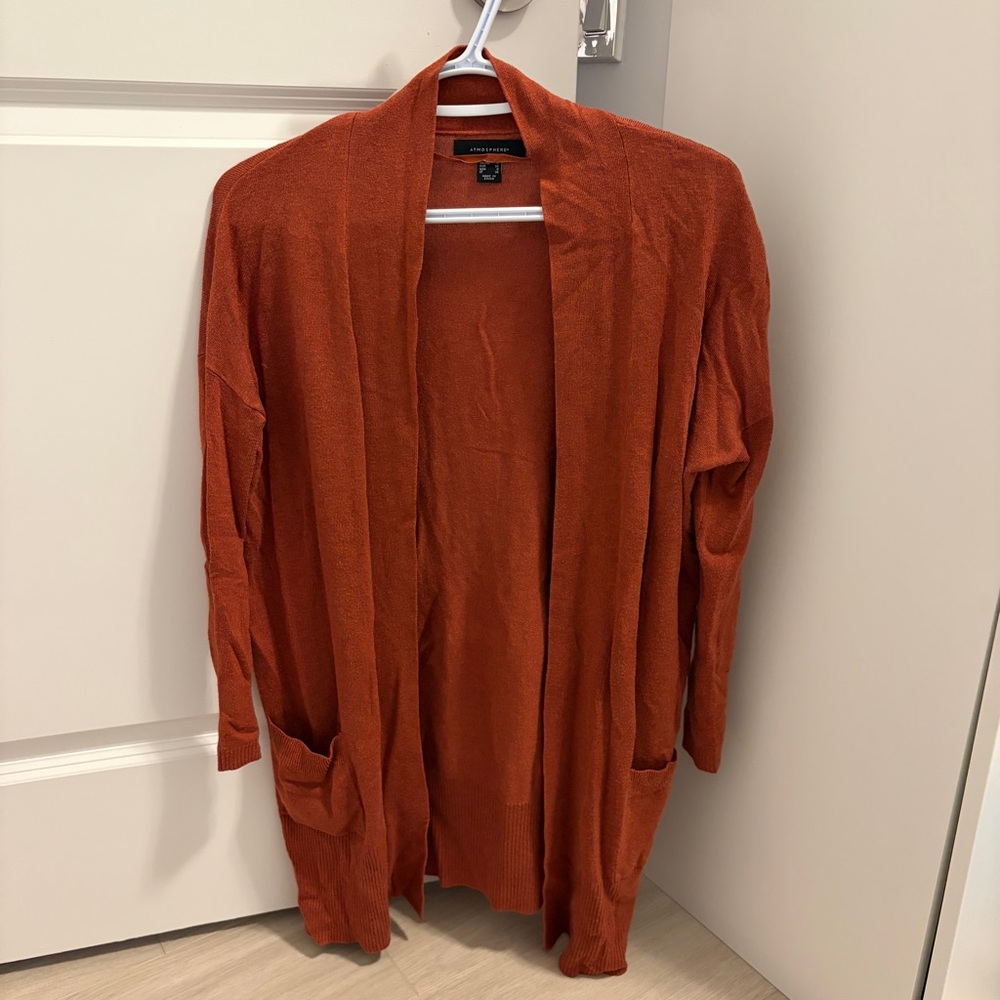 Atmosphere Women's Rust Orange Cardigan